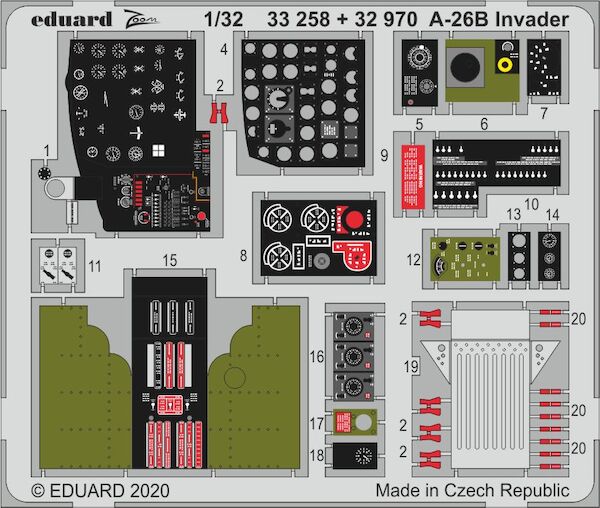 Detail set A26B Invader Interior (Hobby Boss)  E33-258