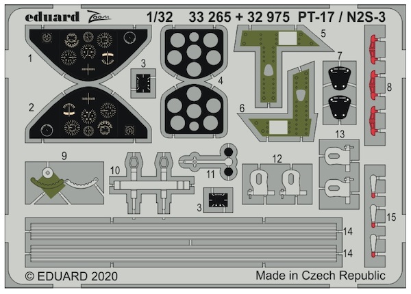 Detailset Boeing PT17/N2S-3 Kaydet Interior (Roden) E33-265
