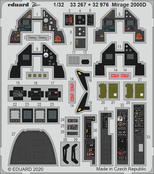 Detailset Mirage 2000D (Kitty Hawk)  E33-267