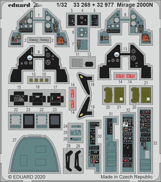 Detailset Mirage 2000N Interior (Kitty Hawk)  E33-268