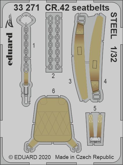 Detailset Fiat CR42 Seatbelts (ICM)  E33-271