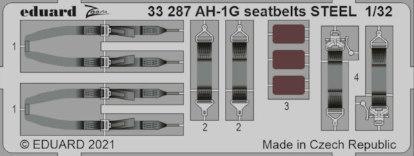 Detailset Bell AH1G Cobra Seatbelts (ICM) E33-287
