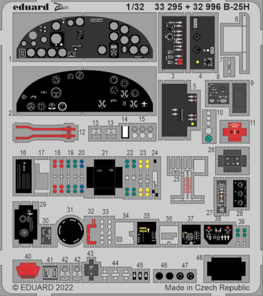 Detailset B25H Mitchell Interior (Hong Kong Models)  E33-295