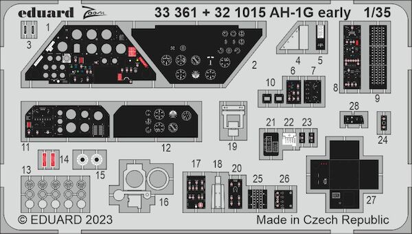Detailset Bell AH1G Cobra interior- early- (ICM) E33-361