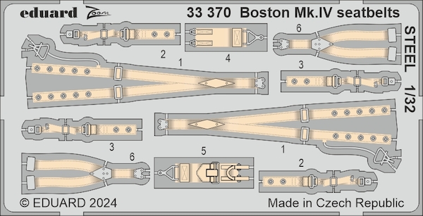 Detailset Douglas Boston MKIV Interior (Hong Kong Models) E33-370