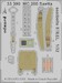 Detailset Macchi MC200 Saeta Seatbelts (Italeri) 33-390