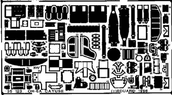 Detailset OH6A Cayuse (Dragon)  E35-123