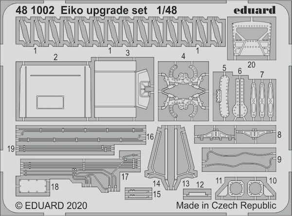 Detailset Eiko F104J Starfighter Upgrade set (Eduard/Hasegawa)  E48-1002