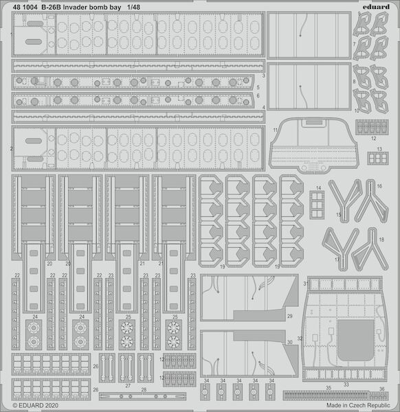 Detailset B26B-50 Invader Bomb Bay (ICM)  E48-1004