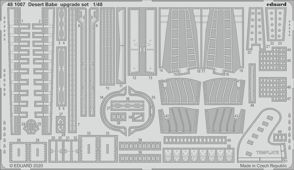 Detailset Desert Babe Tornado  GR1  Upgrade set (Eduard/Revell)  E48-1007