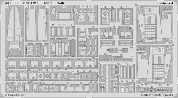 Detailset Focke Wulf FW190D-11/D-13 (Eduard)  E48-1066