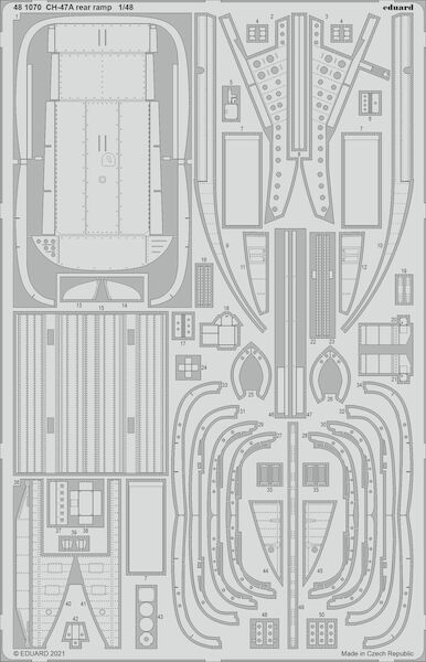 Detailset CH47A Chinook Rear Ramp (Hobby Boss) E48-1070