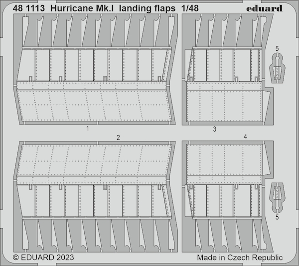 Detailset Hawker Hurricane MKI Landing Flaps (Hobby Boss)  E48-1113