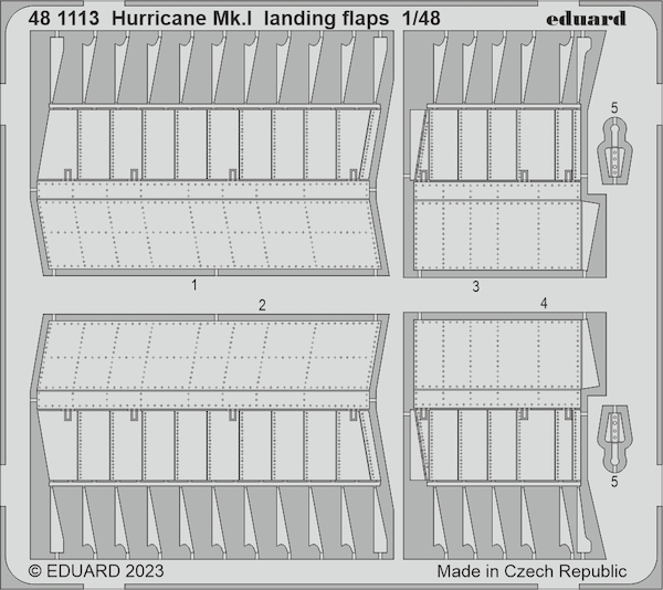 Detailset Hawker Hurricane MKI Landing Flaps (Hobby Boss) E48-1113