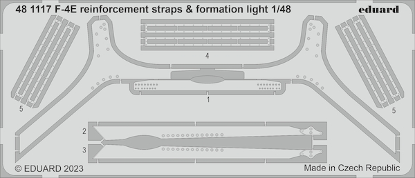 Detailset F4E Phantom Reinforcement strips and Formation Lights (MENG)  E48-1117
