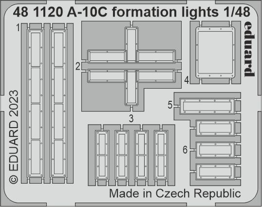 Detailset A10C Thunderbolt Formation Lights (Academy)  E48-1120