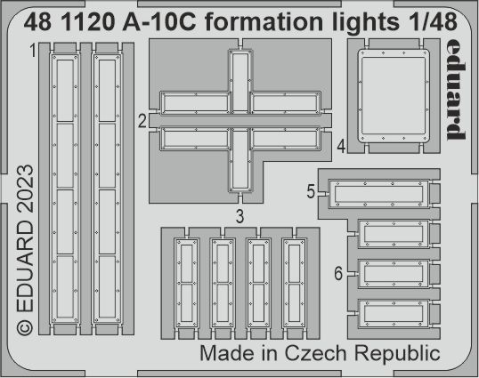 Detailset A10C Thunderbolt Formation Lights (Academy) E48-1120