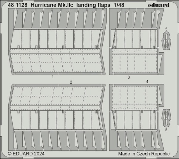 Detailset Hawker Hurricane MKIIc Landing Flaps (Hobby Boss)  E48-1128