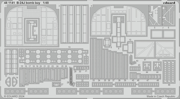 Detailset B24J Liberator Bomb Bay (Hobby Boss) E48-1141