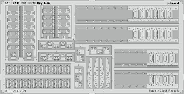 Detailset  B26B Marauder Bomb Bay (ICM)  E48-1145