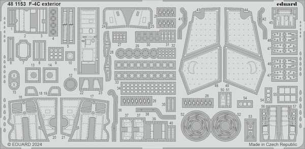 Detailset F4C Phantom exterior (Academy, Hobby 2000) E48-1153