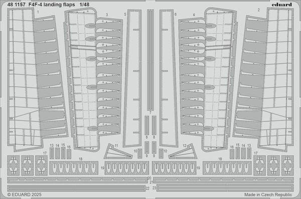 Detailset  F4F-4 Wildcat Landing Flaps (Academy)  E48-1157