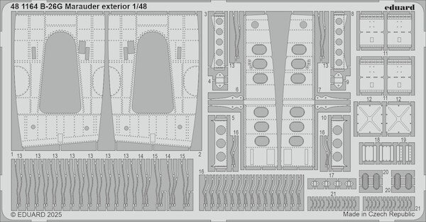 Detailset Martin B26G Marauder Exterior (ICM) E48-1164