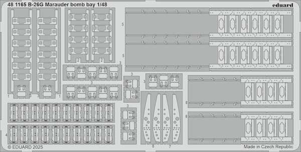 Detailset Martin B26G Marauder Bomb Bay (ICM) E48-1165