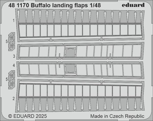 Detailset F2A Buffalo Landing Flaps (Tamiya) E48-1170