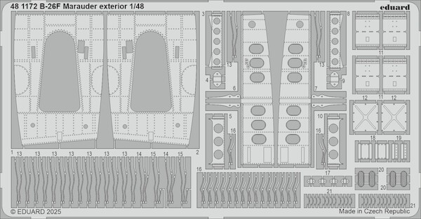Detailset Martin B26F Marauder exterior (ICM)  E48-1172