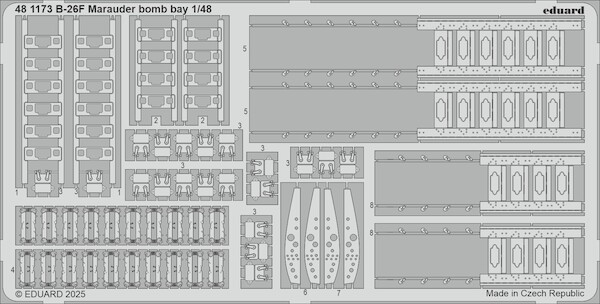Detailset Martin B26F Marauder Bomb Bay (ICM) E48-1173