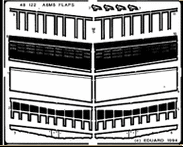 Detailset Mitsubishi A6M Zero (Flaps)  E48-122