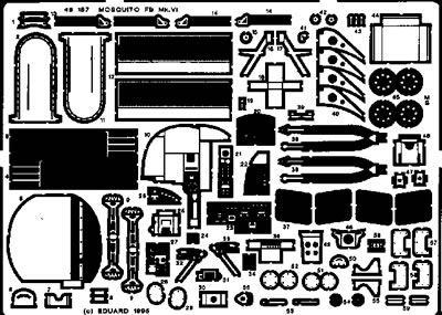 Detailset De Havilland DH98 Mosquito FBVI  E48-157