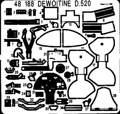 Detailset Dewoitine D520  E48-188