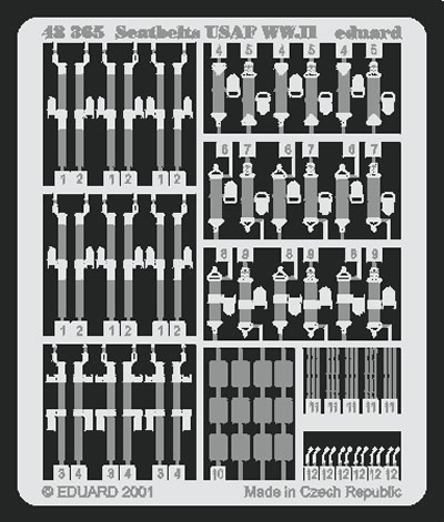 Detailset Seatbelts USAF WW2  E48-365