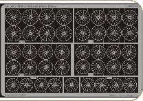 Detailset WW1 Wheel Wire Discs E48-505