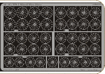 Detailset WW1 Wheel Wire Discs  E48-505