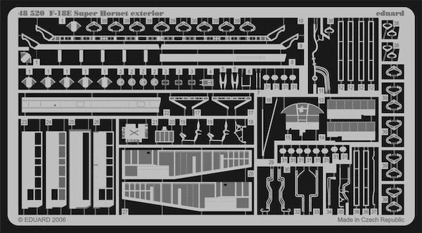 Detailset F18E Super Hornet Exterior (Hasegawa)  E48-520