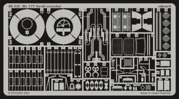 Detailset Heinkel He177 Greif Exterior (MPM)  E48-543