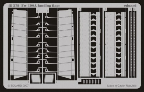 Detailset Focke Wulf FW190A Landing Flaps (Eduard) E48-579