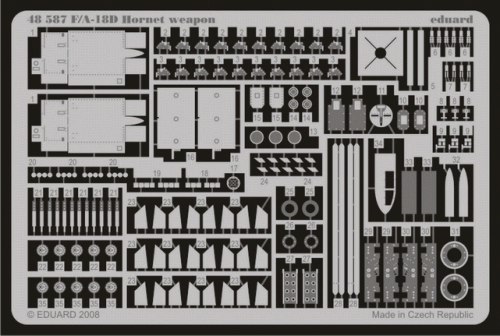 Detailset F/A18D Hornet Weapons (Hasegawa) E48-587
