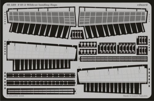 Detailset Grumman F4F-3 Wildcat Landing Flaps (Hobby Boss)  E48-589