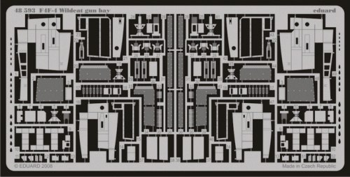 Detailset Grumman F4F-4 Wildcat Gun Bay (Hobby Boss)  E48-593