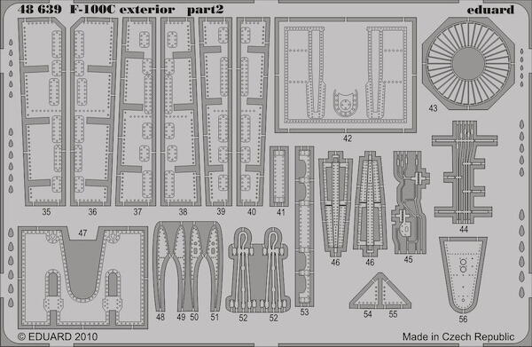 Detailset F100C exterior (Trumpeter)  E48-639