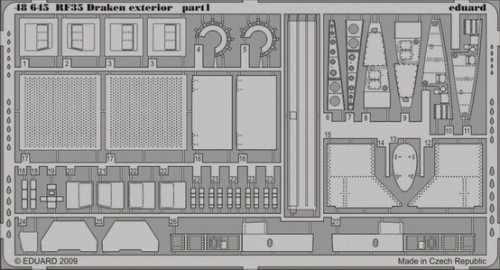 Detailset Saab RF35 Draken Exterior (Hasegawa)  E48-645