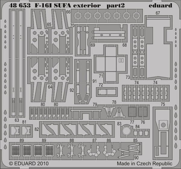 Detailset F16I SUFA Exterior set (Hasegawa)  E48-653