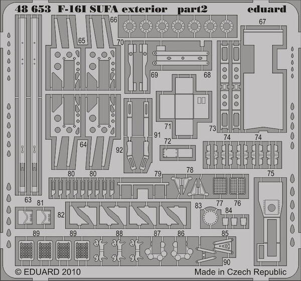 Detailset F16I SUFA Exterior set (Hasegawa) E48-653