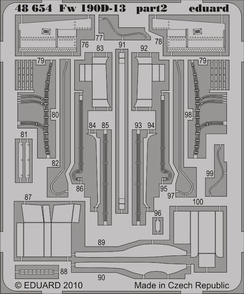 Detailset Focke Wulf FW190D-13 (Eduard) E48-654