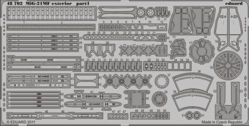 Detailset Mikoyan MiG21MF Exterior (Eduard)  E48-702