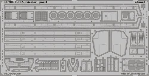 Detailset F14 Tomcat exterior (Hobby Boss)  E48-706